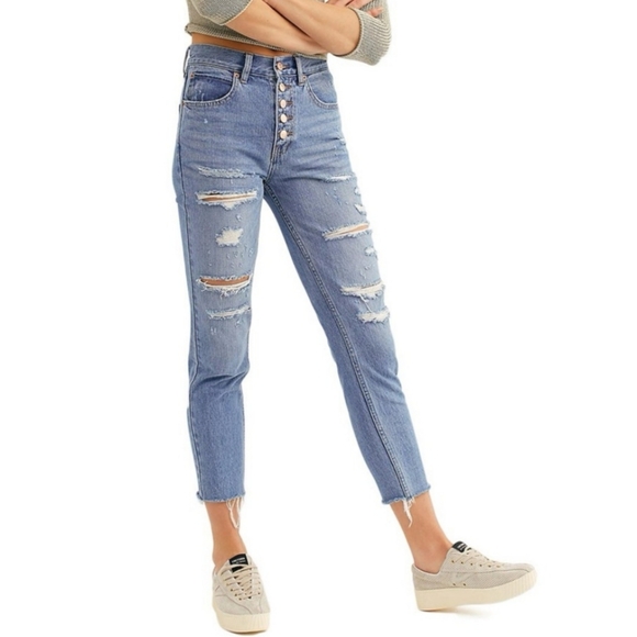 Free People Denim - Free People/We The Free Distressed Jeans